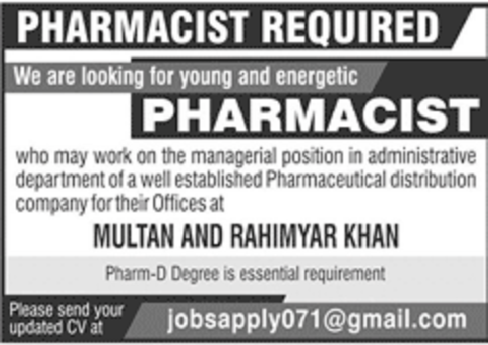 Medical Devices Manufacturing Company Jobs 2021 for Pharmacist in